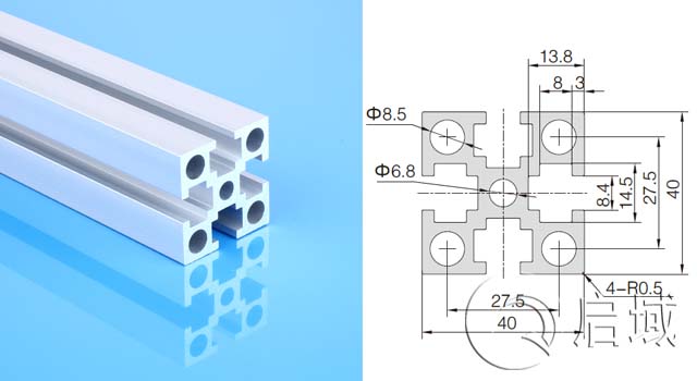 國(guó)標(biāo)4040GW重型鋁型材